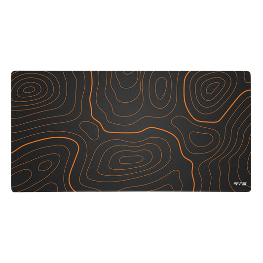 Mousepad Topografía Naranja- Abstracto